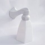 Art Deco porcelain and glass wall lamp