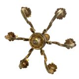 Lustre en bronze massif 6 branches style classique