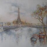 Paris watercolor print "Bernadette Voz"