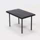 Table d'appoint ou table basse minimaliste en acier et ardoise des années 1960