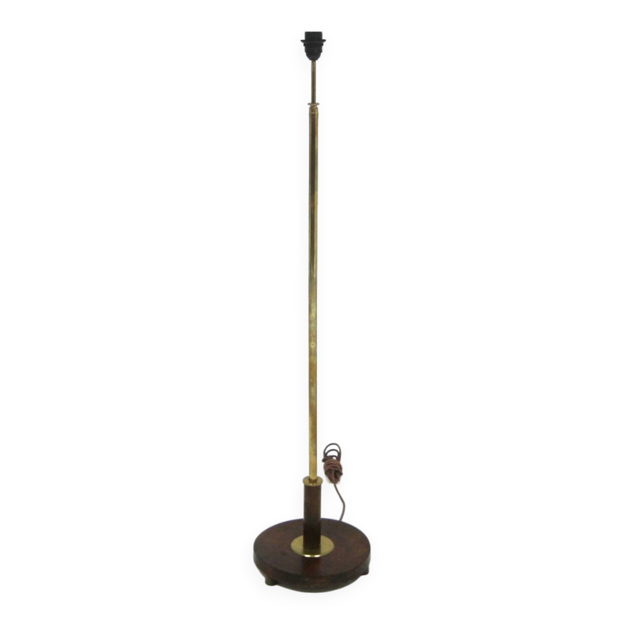 Scandinavian birch floor lamp, Sweden, 1940