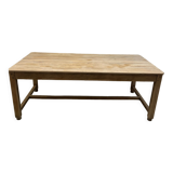 Light oak farmhouse table