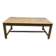 Light oak farmhouse table