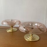 Vintage glass globe table lamp