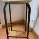 Vintage industrial metal stool