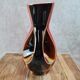 Large vintage vase Verceram France no. 6385 – red, brown and black