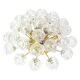 Superb Sputnik ceiling light with snowball glass by Doria, Germany, 1970s.