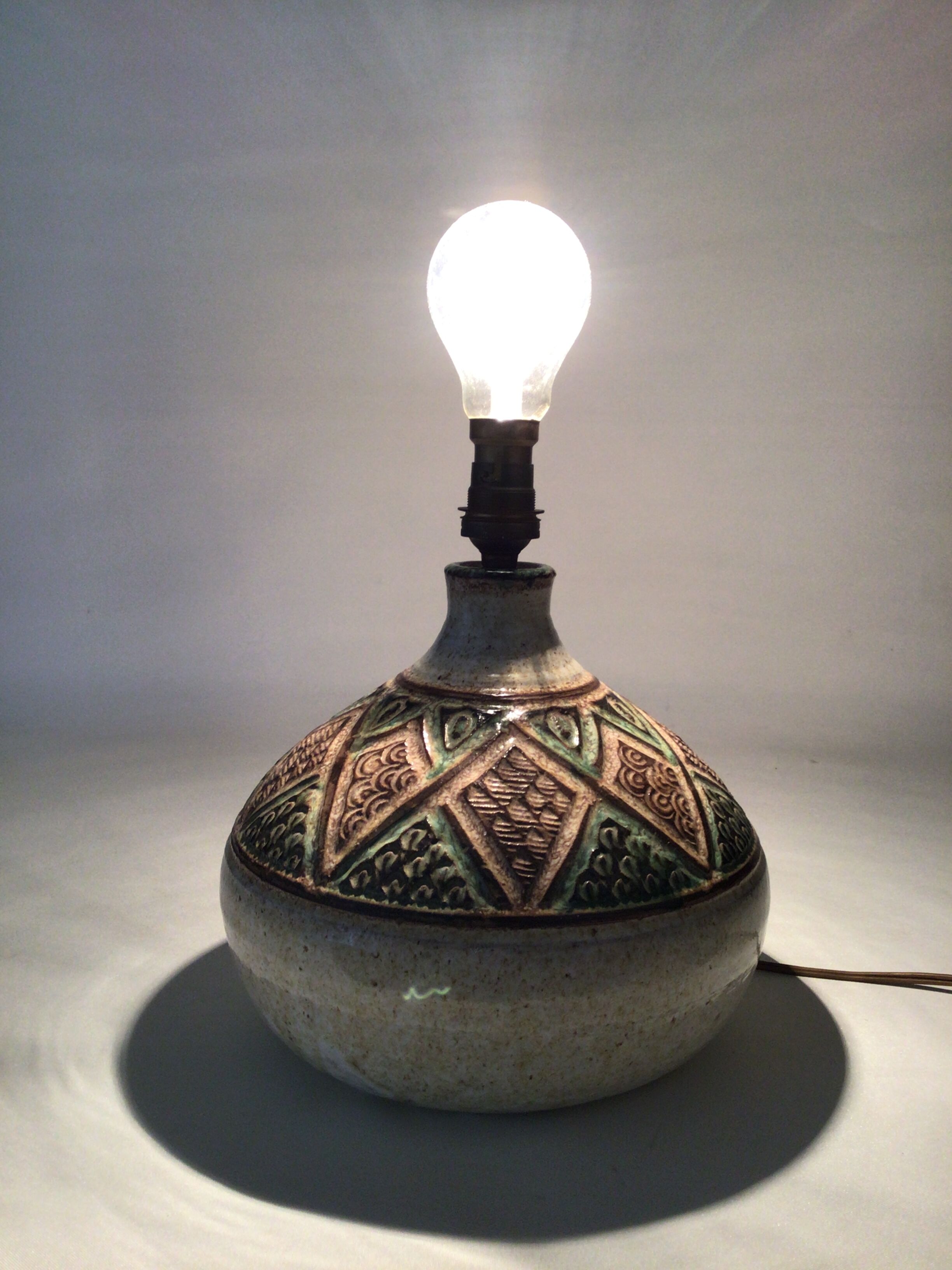 Ceramic lamp foot Vallauris Marcel Giraud