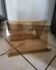 Vintage smoked plexiglass magazine rack, newspaper holder, 1970s.