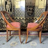 6 chaises gondoles de style Empire