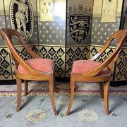 6 chaises gondoles de style Empire