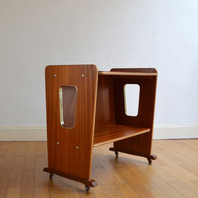 Side table on wheels 1950