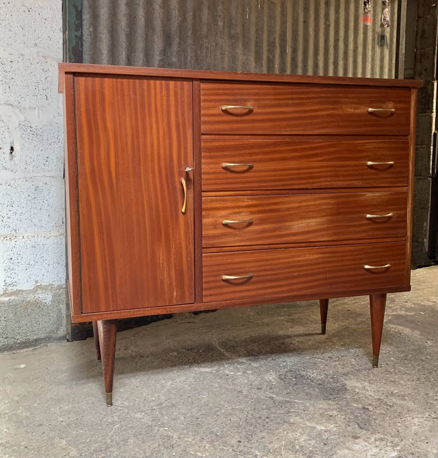 Vintage Scandinavian style chest of drawers