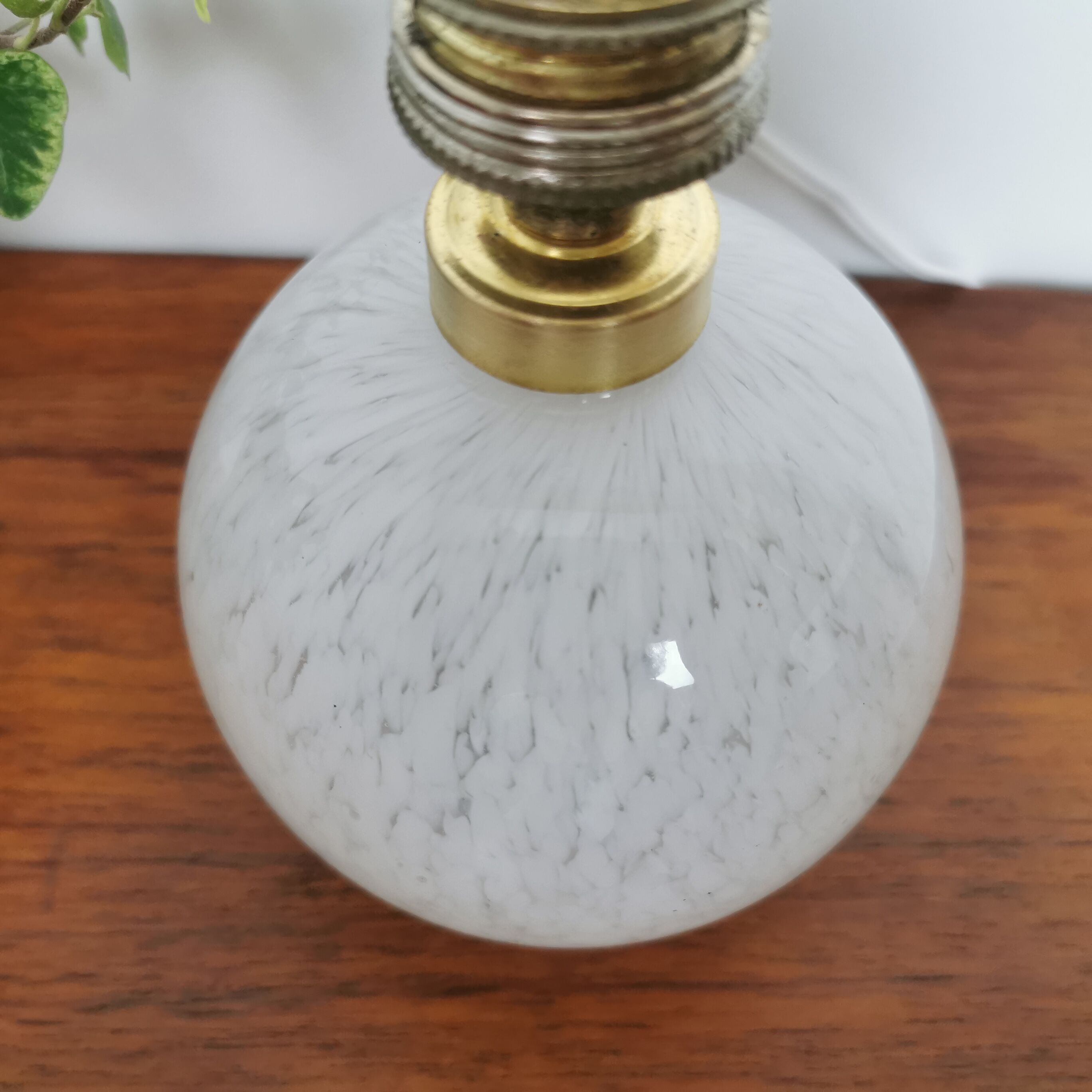Clichy glass lamp foot