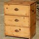 Old small sideboard / Hairdresser's furniture in fir
