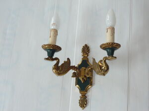 Applique bronze dore de style empire