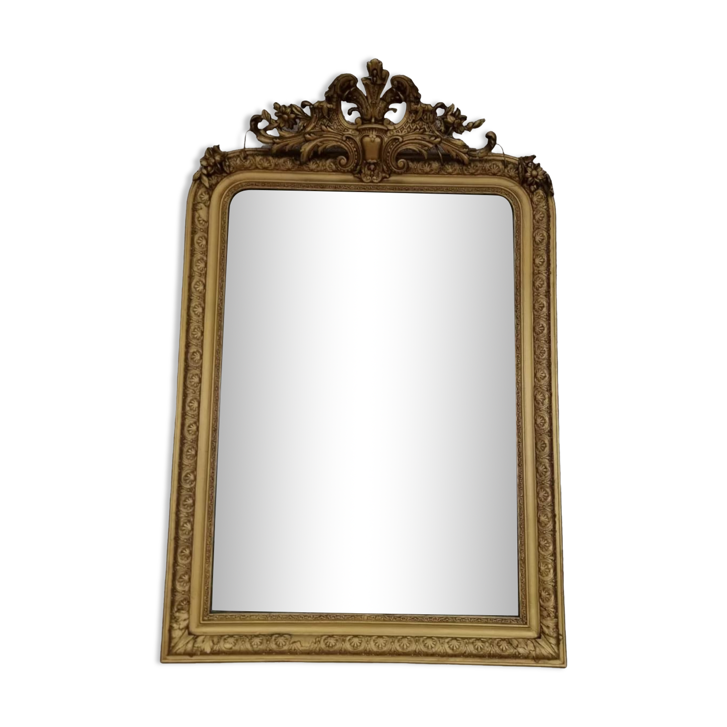 Louis Philippe mirror with pediment