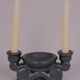Double ceramic candlestick