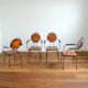 Suite de 4 chaises de jardin vintage 1950