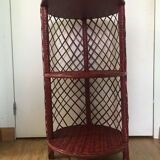 Rattan side table