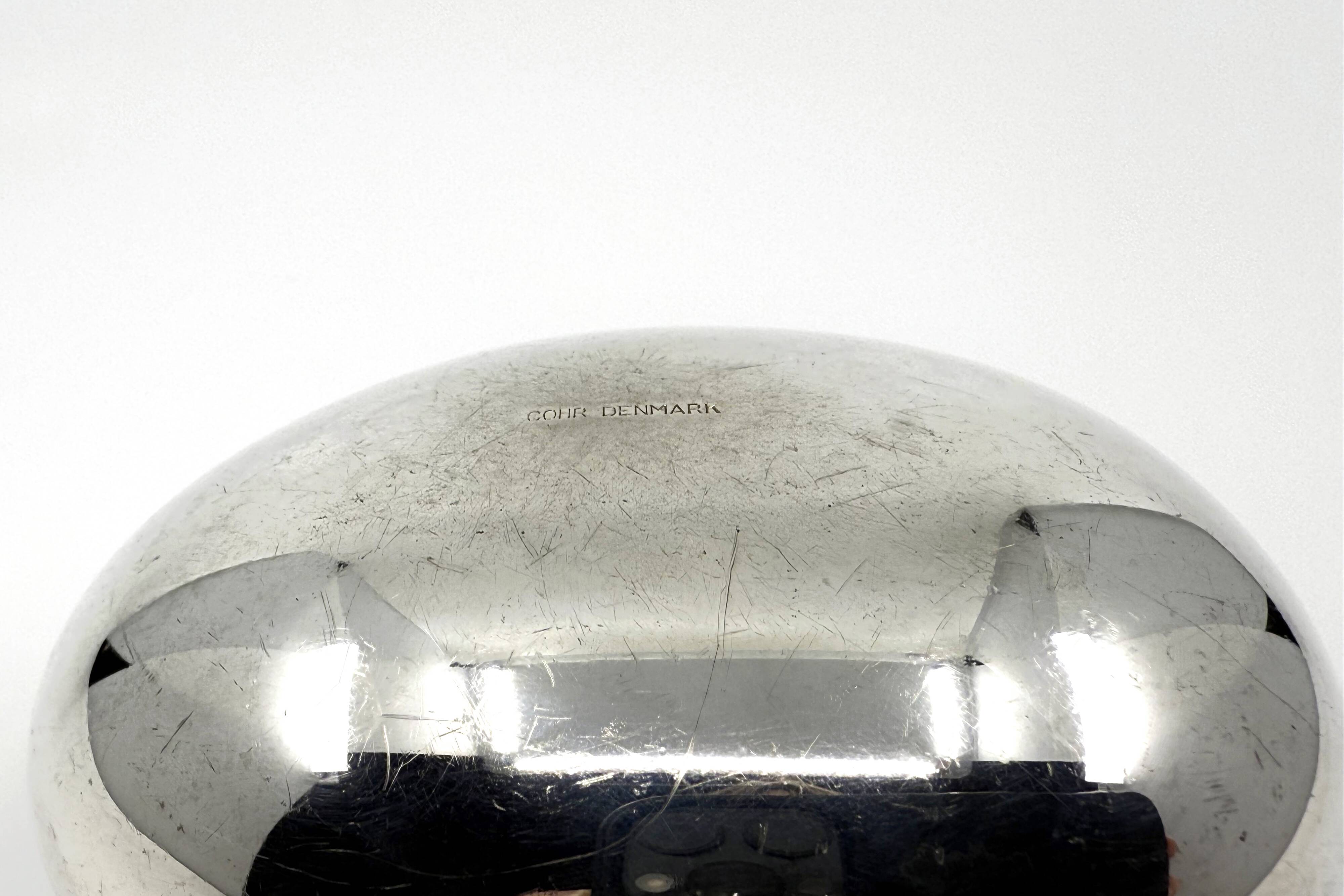 Cendrier moderniste "the smile" • Hans Bundle pour Carl Cohr • Danemark 50s