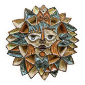 Ceramic sun mask, Roland Zobel, The Cyclades Anduze