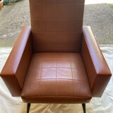 Pair of skaï armchairs