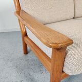 Juul Kristensen 2-seater teak sofa for Glostrup, Denmark 1960s