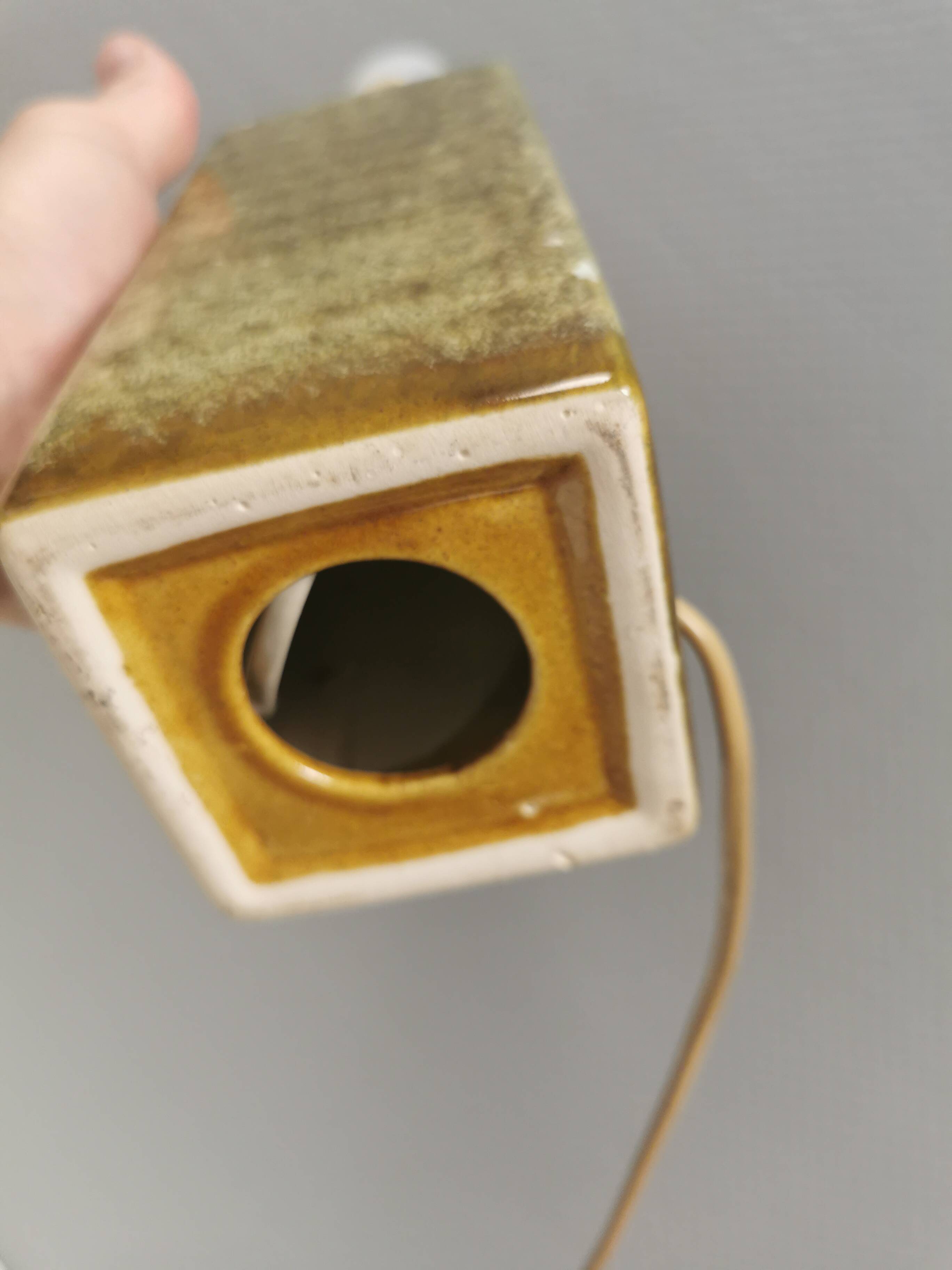 Danish table lamp in ceramic, estimated 1980s
