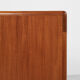 Midcentury Danish cabinet with tambour doors in teak by Dyrlund 1960s