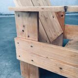 The Stijl Movement Dutch Pine Crate Chair attributed to Gerrit Rietveld, 1960s