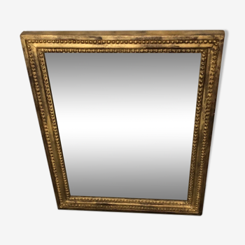 Miroir en bois doré 50x40
