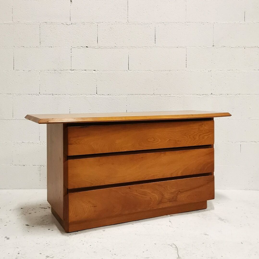 Elm chest of drawers, Roche bobois