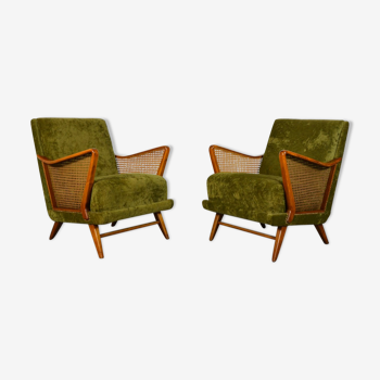 Pair of cocktail armchairs 1950