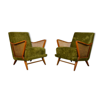 Pair of cocktail armchairs 1950