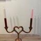 Copper heart chandelier