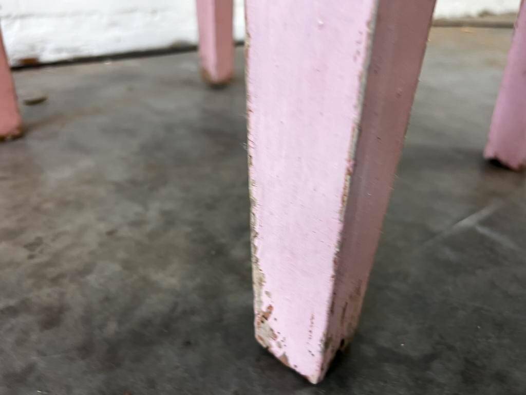 Vintage pink plant table / side table