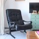 Siesta armchair Westnofa ingmar relling vintage black leather