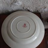 Plat en porcelaine opaque de Gien service Chardons