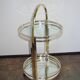 Art Deco mobile drinks trolley on wheels, 1970s