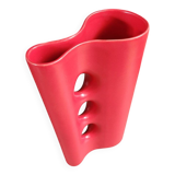 Vintage 60's matte red vase