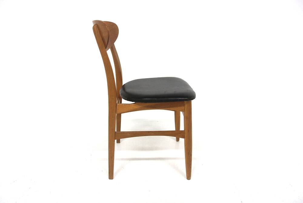 4 chaises scandinaves en teck, Suède, 1960