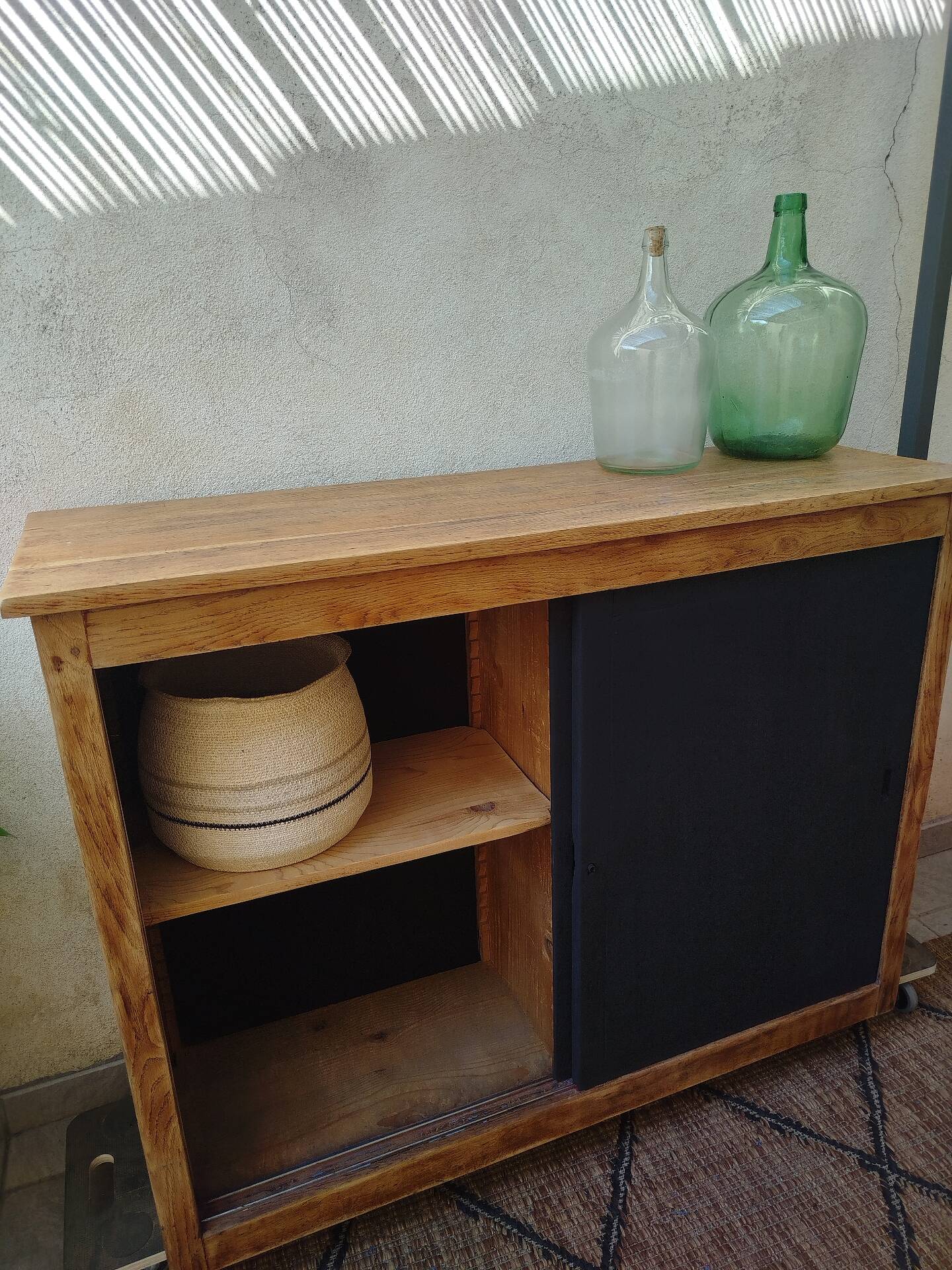 Old buffet with sliding doors