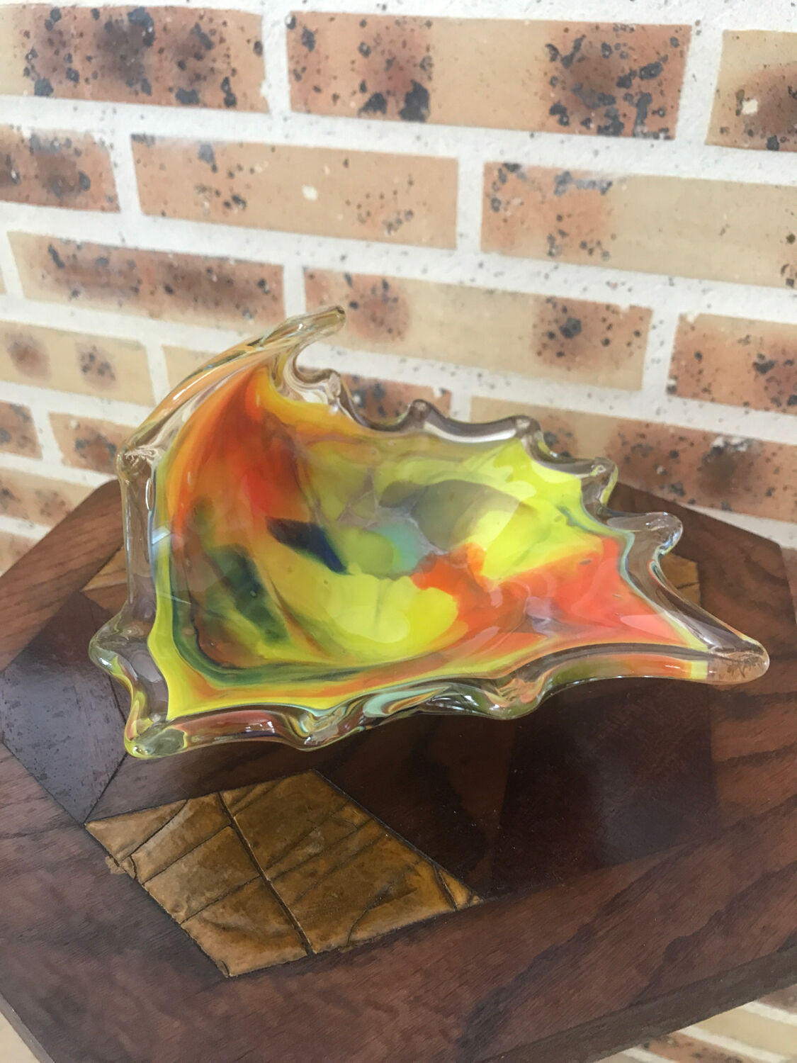 Ashtray, empty Murano glass pocket