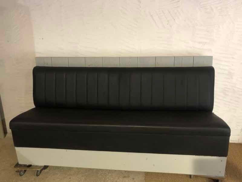 Bench Skaï vintage bistro