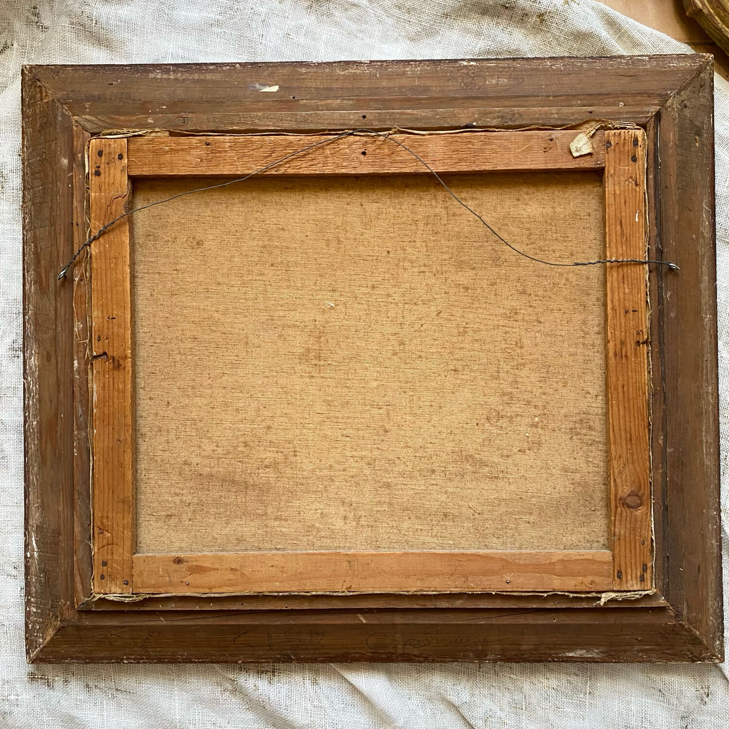 Framed still life by J. Aubry