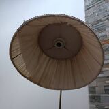 Lampadaire gainé cuir par FJB Corsini pour Metalarte 1950s