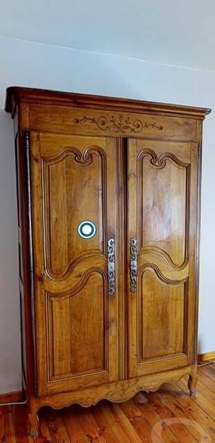 Armoire XIX merisier massif