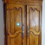 19th century solid cherry wardrobe