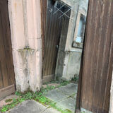 Marly brothers chiseled mirror in burgundy made in France 1950-1960